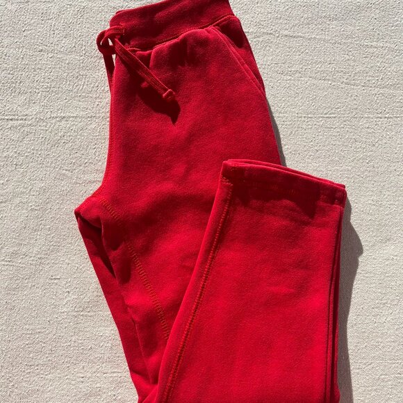 Primary Cozy Fleece Sweatpants, Size 6, Cherry, VGUC - Picture 1 of 9